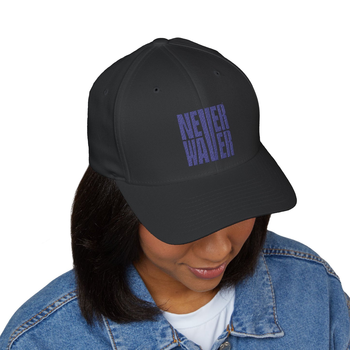 Never Waver Embroidered Cap - Motivational