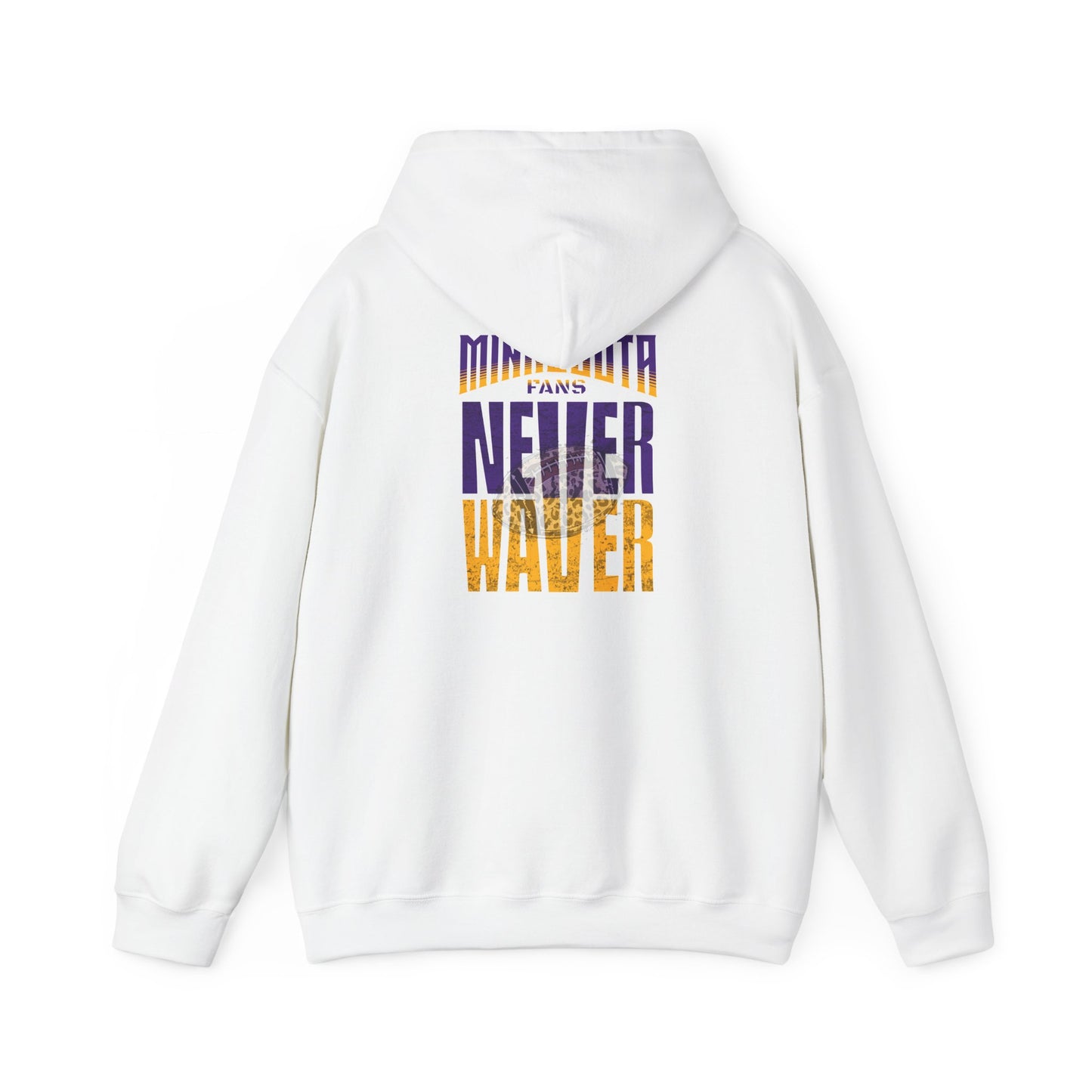 Minnesota Fans Never Waver w Leopard Football Unisex Heavy Blend™ Hoodie