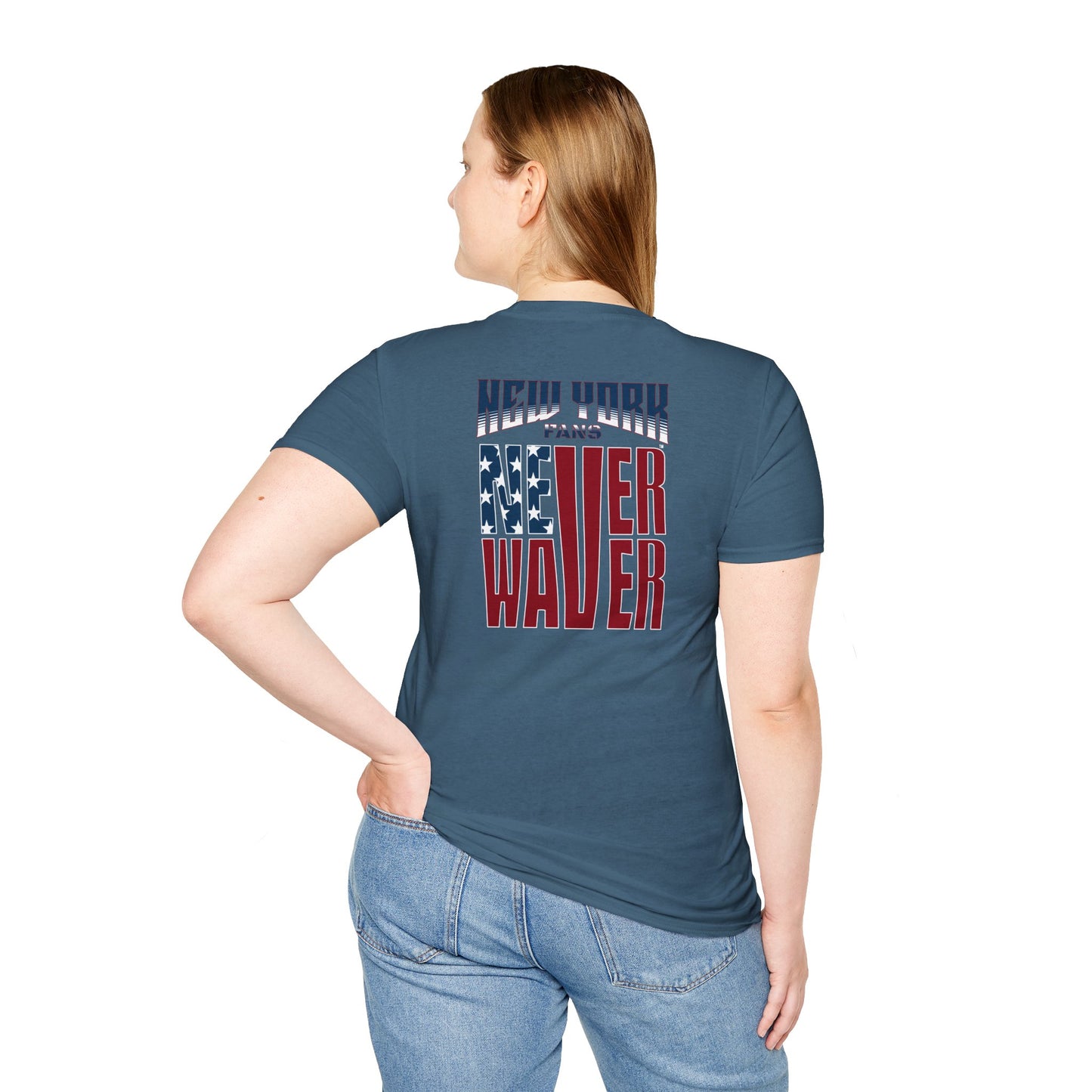 New York Fans Never Waver Unisex Softstyle T-Shirt
