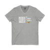 Never Waver TE: [] TEAMO [X} Tequila T-Shirt Unisex V-Neck Tee