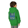 Never Waver Back The Blue  Vintage-Inspired Youth Hoodie with American Flag Design