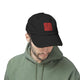 Distressed Cap - Never Waver Statement Hat for Everyday Style by Printify