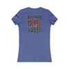 Atlanta Fans Never Waver W-Leopard Football Women's Favorite Tee