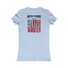New York Fans Never Waver W-Leopard Football Women's Favorite Tee