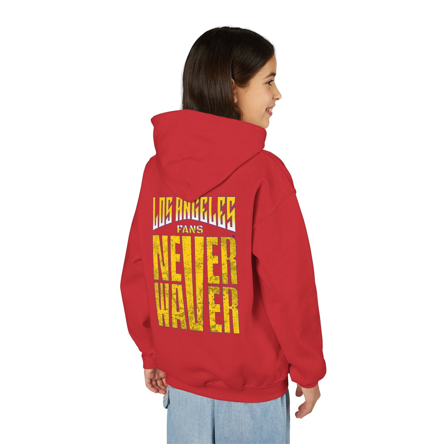 Los Angeles  Fans Never Waver Youth Heavy Blend Hooded Sweatshirt
