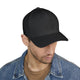 Never Waver Embroidered Cap - Structured White Baseball Hat for Motivation and Style by Printify