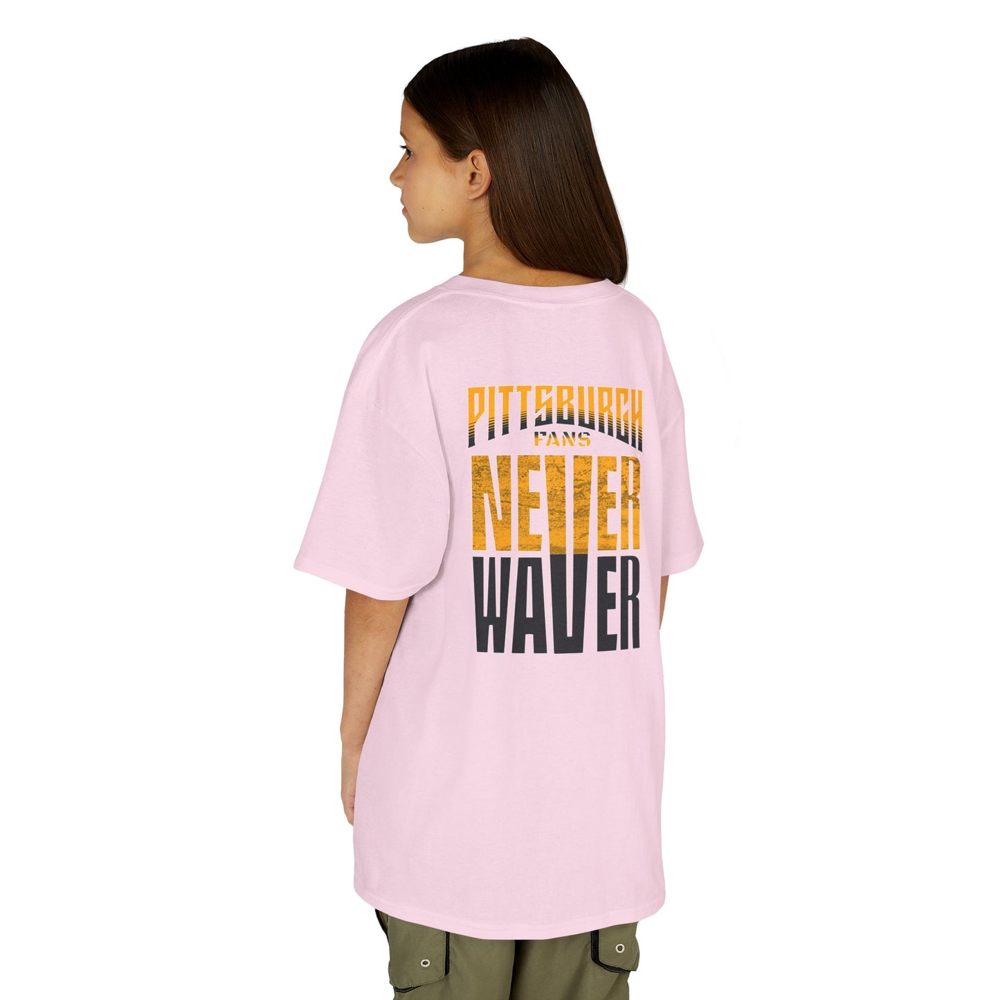 Pittsburgh Fans Never Waver Kids Heavy Cotton™ Tee