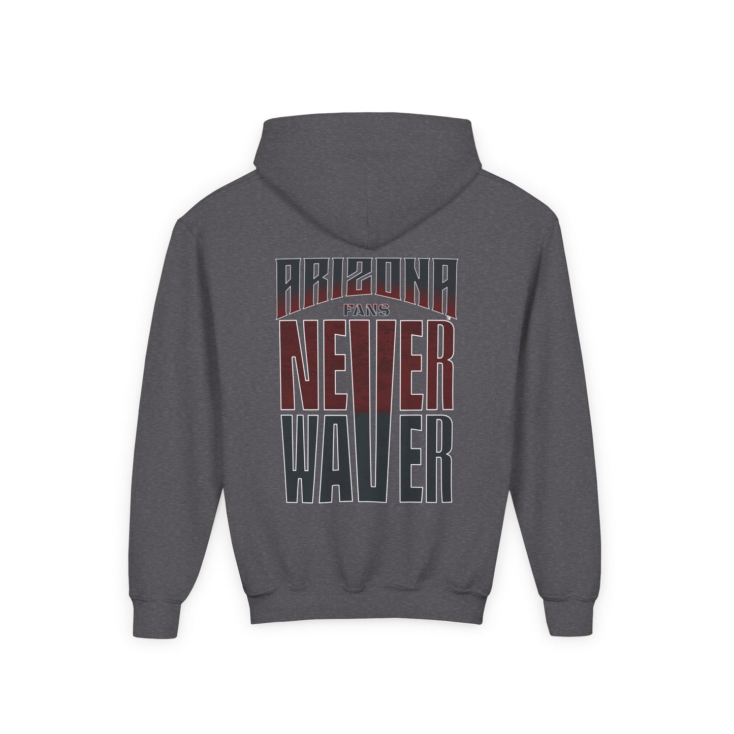 Arizona Fans Never Waver Youth Heavy Blend Hooded Sweatshirt