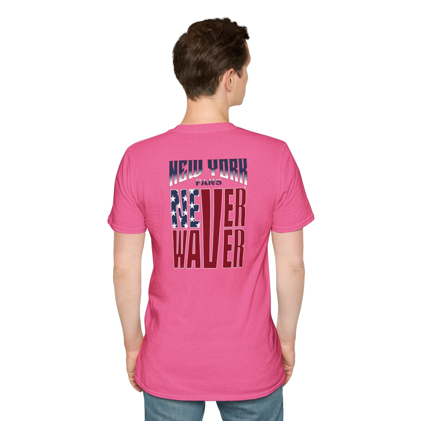 New York Fans Never Waver Unisex Softstyle T-Shirt