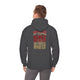San Francisco Fans Never Waver Hoodie w Leopard Football - Unisex Heavy Blend Sweatshirt by Printify