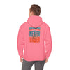 Miami Fans  NEVER WAVER w Leopard Football | Cozy Streetwear for Every Day Unisex Heavy Blend™ Hooded Sweatshirt -