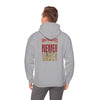 San Francisco Fans Never Waver Hoodie w Leopard Football - Unisex Heavy Blend Sweatshirt