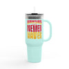 Kansas Fans Never Waver Insulated Travel Mug, 40oz