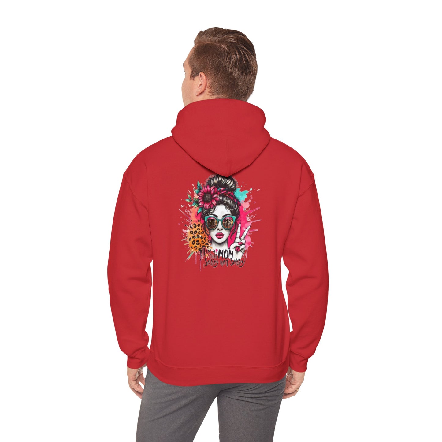 'Never Waver  I'm that Mom Sorry Not Sorry' Unisex Heavy Blend™ Hoodie