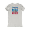 Tennessee Fans Never Waver W-Leopard Football Women's Favorite Tee