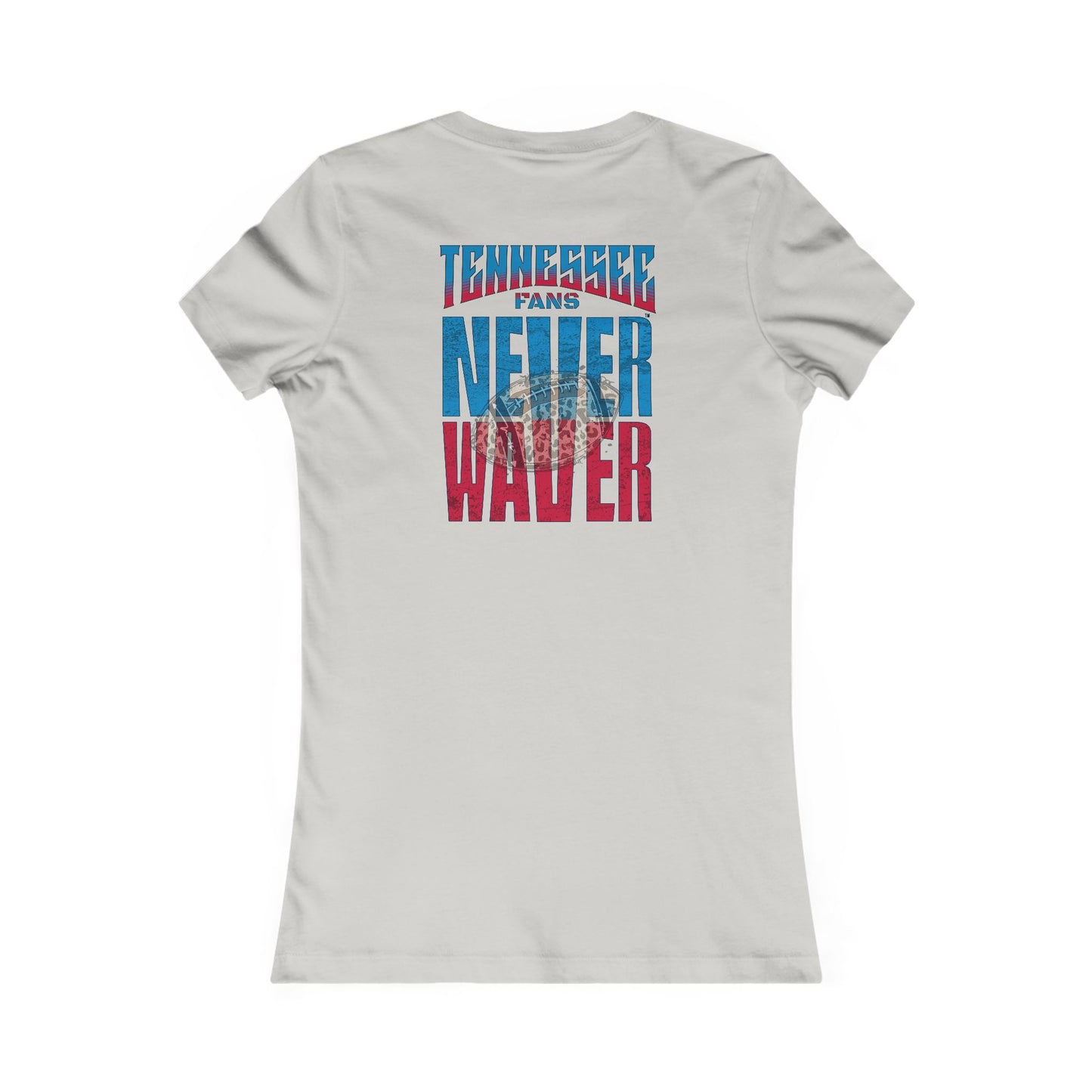 Tennessee Fans Never Waver W-Leopard Football Women's Favorite Tee