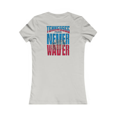 Tennessee Fans Never Waver W-Leopard Football Women's Favorite Tee