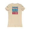 Tennessee Fans Never Waver W-Leopard Football Women's Favorite Tee