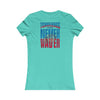 Tennessee Fans Never Waver W-Leopard Football Women's Favorite Tee