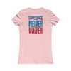 Tennessee Fans Never Waver W-Leopard Football Women's Favorite Tee