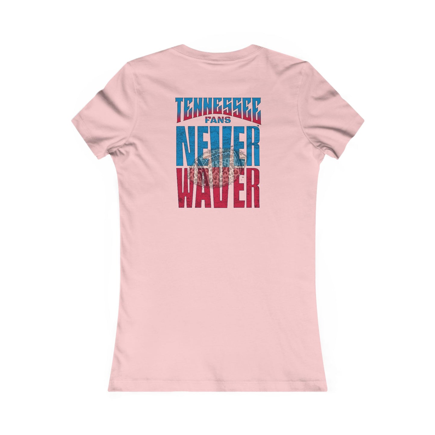 Tennessee Fans Never Waver W-Leopard Football Women's Favorite Tee