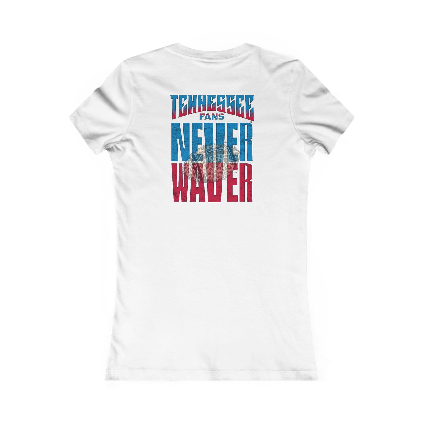 Tennessee Fans Never Waver W-Leopard Football Women's Favorite Tee