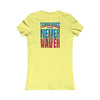 Tennessee Fans Never Waver W-Leopard Football Women's Favorite Tee