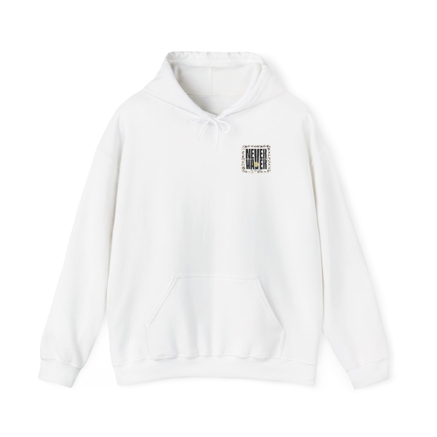 NEVER WAVER Be The Light Unisex Heavy Blend™ Hooded Sweatshirt