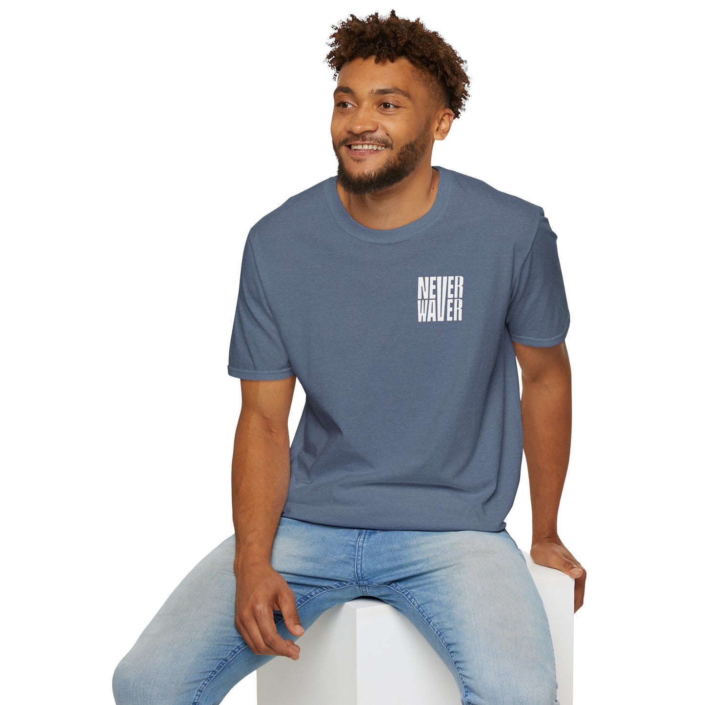 Never Waver I don't ride the Crazy Train I Drive it Unisex Softstyle T-Shirt