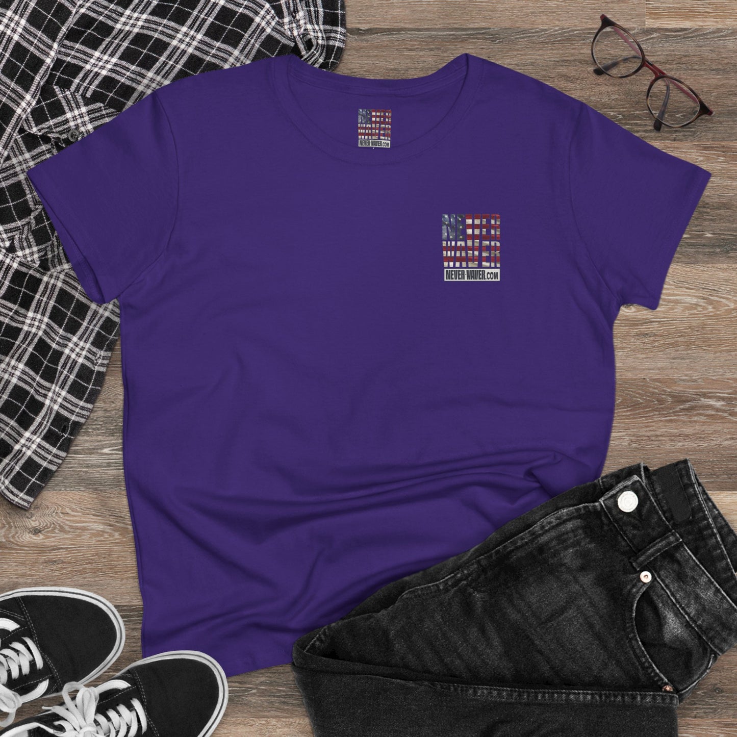 Never Waver Definition Women's Midweight Cotton Tee