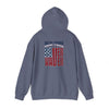 'New York Fans Never Waver' American Flag Design Unisex Heavy Blend™ Hoodie