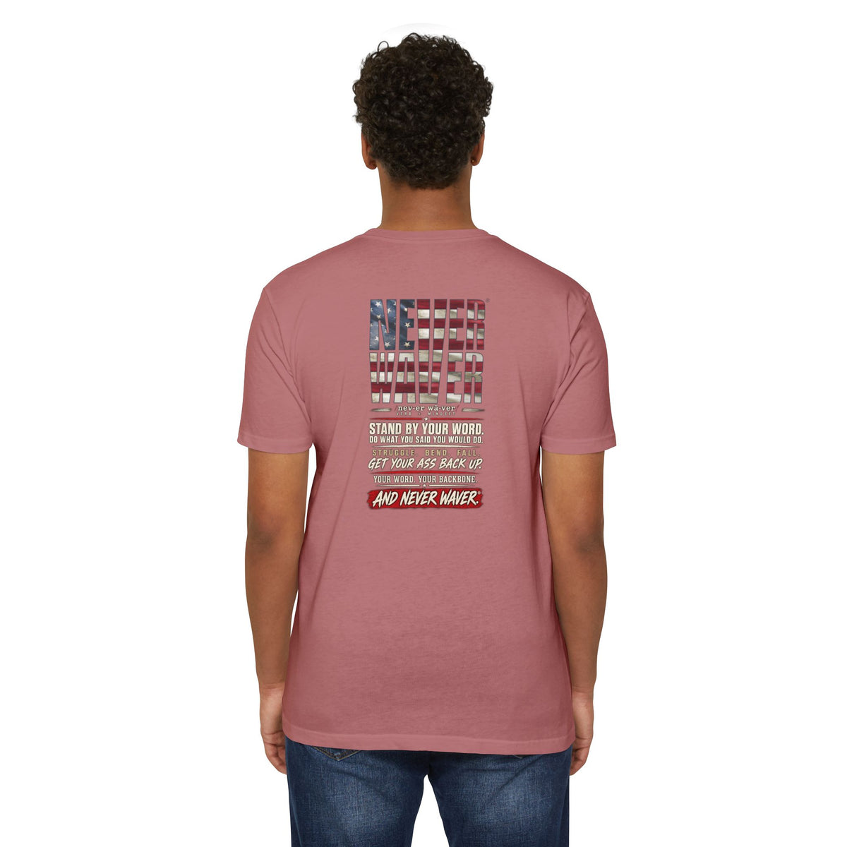 Never Waver Definition Men’s Crew T-Shirt
