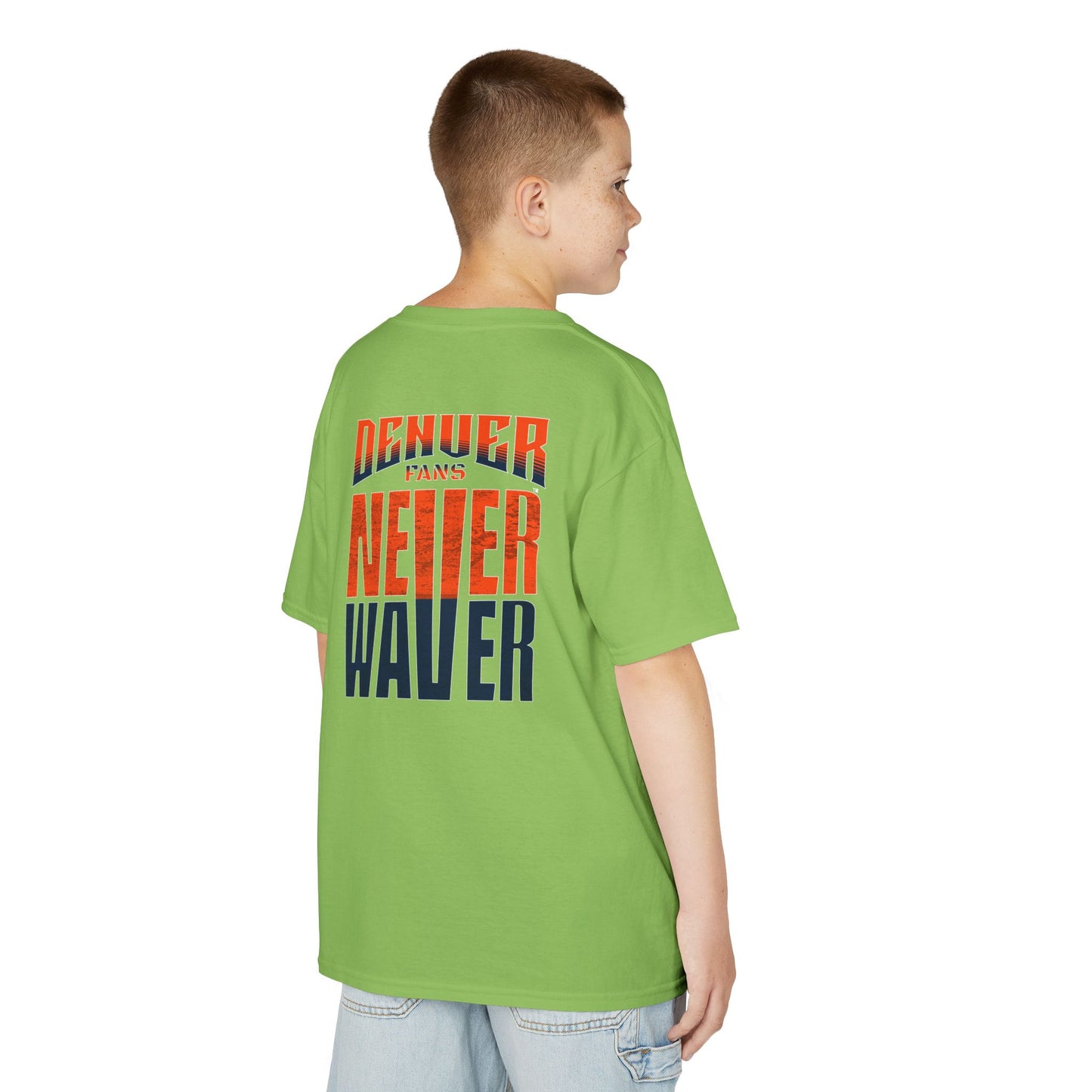 Denver Fans Never Waver Kids Heavy Cotton™ Tee