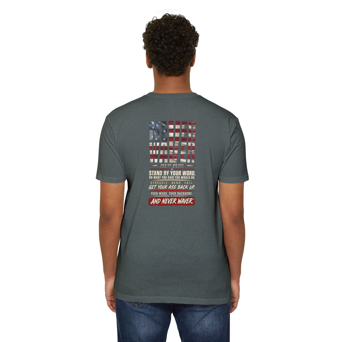 Never Waver Definition Men’s Crew T-Shirt