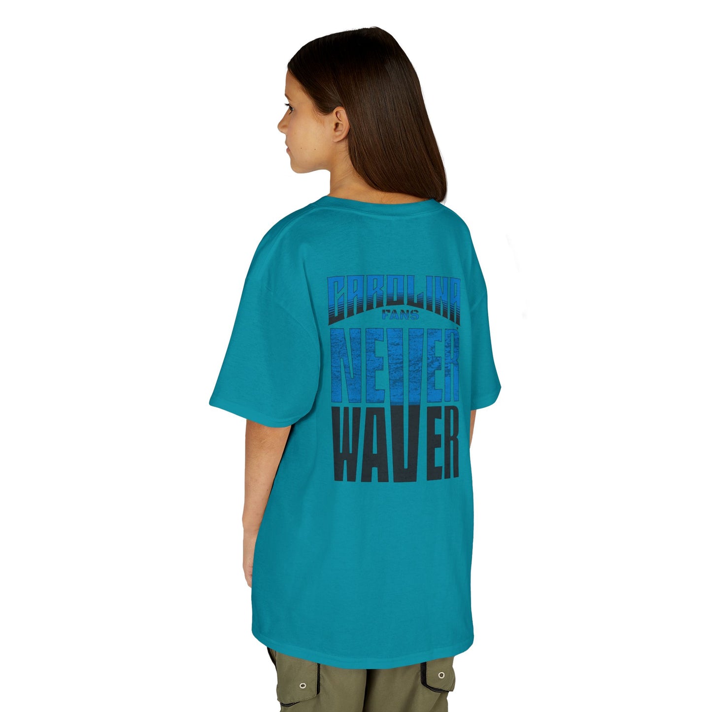 Carolina Fans Never Waver Kids Heavy Cotton™ Tee