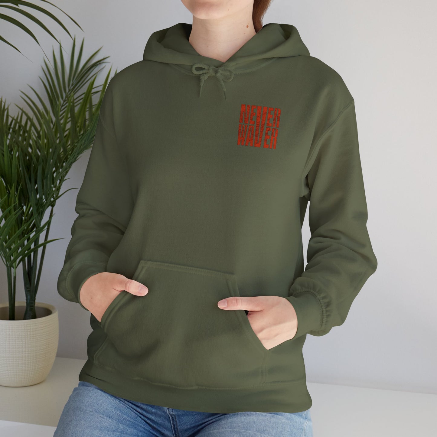 Cleveland Fans Never Waver Unisex Hooded Sweatshirt - Heavy Blend™