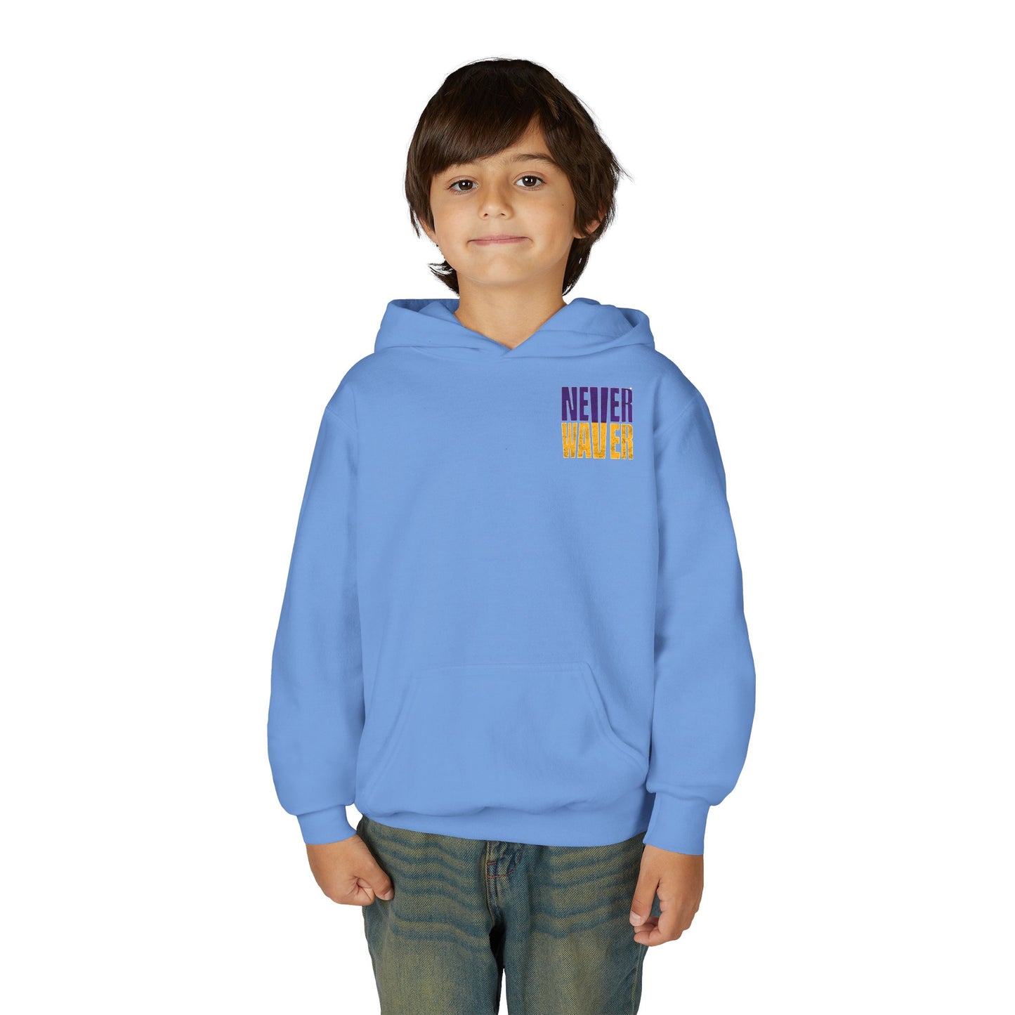 Minnesota Fans Never Waver Youth Heavy Blend Hoodie Sweatshirt