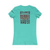 Atlanta Fans Never Waver W-Leopard Football Women's Favorite Tee