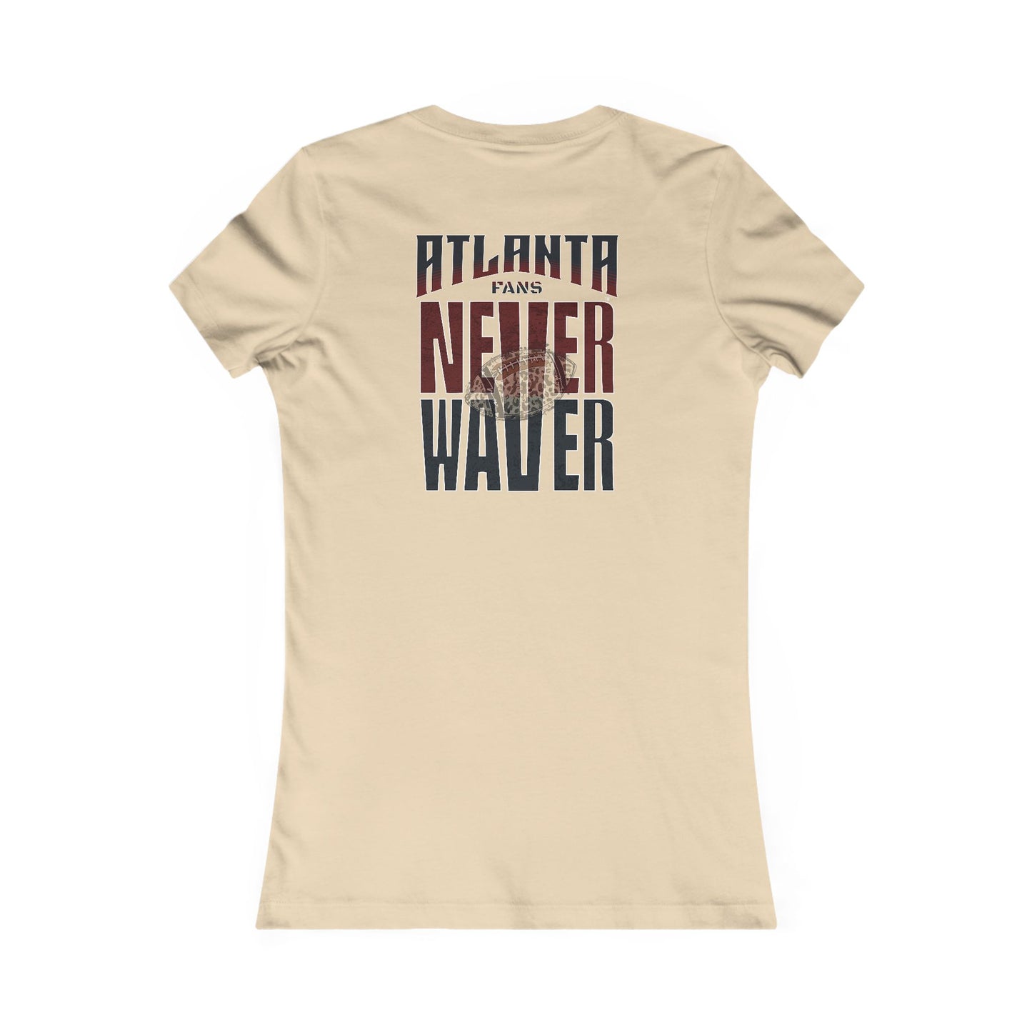 Atlanta Fans Never Waver W-Leopard Football Women's Favorite Tee