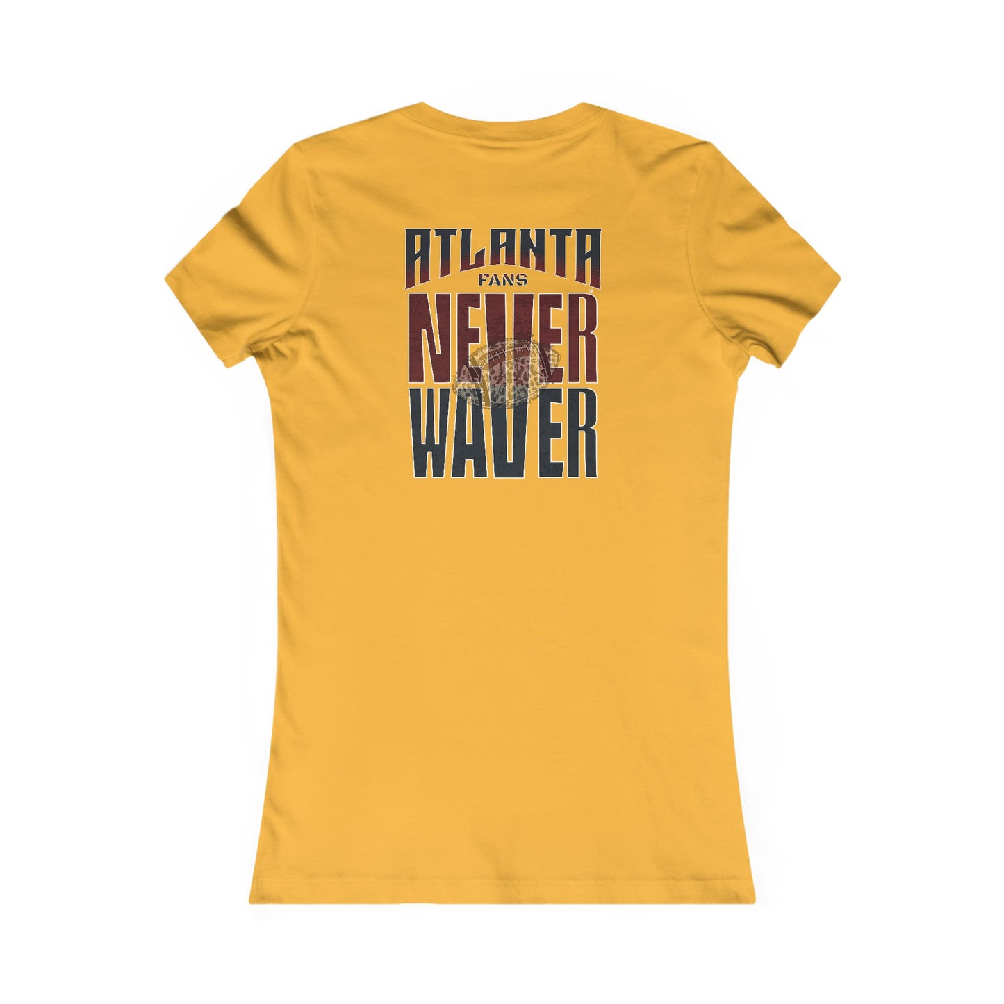 Atlanta Fans Never Waver W-Leopard Football Women's Favorite Tee