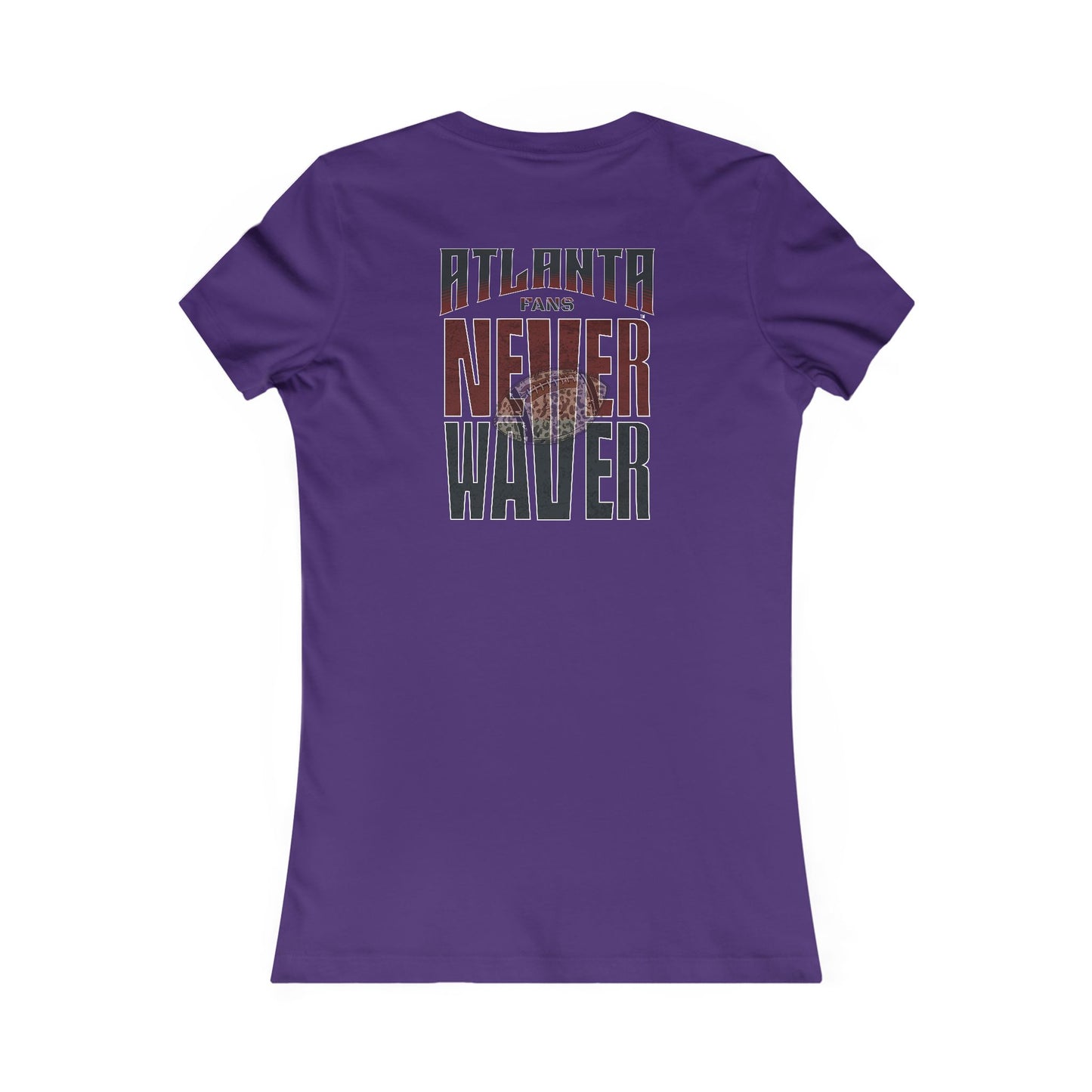 Atlanta Fans Never Waver W-Leopard Football Women's Favorite Tee