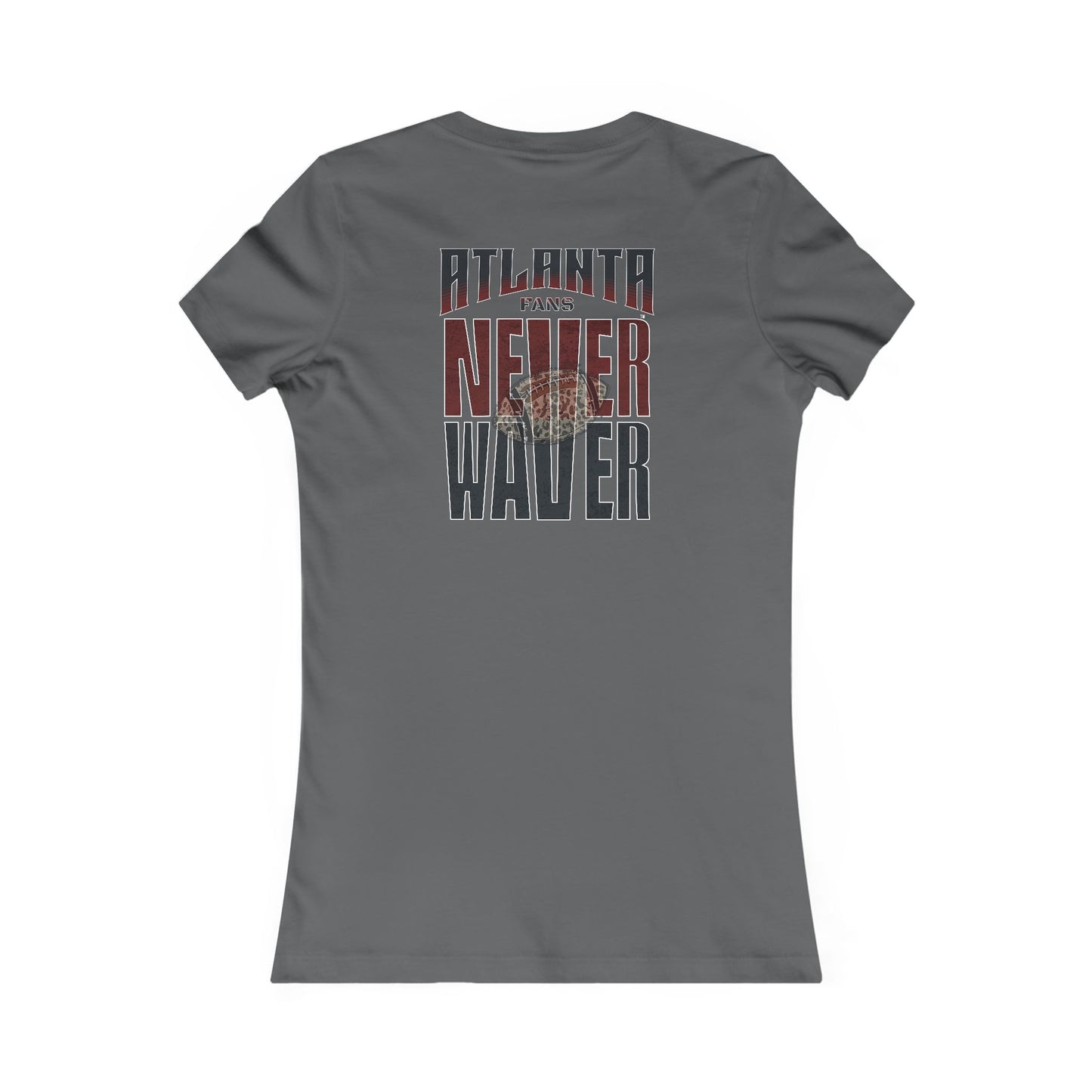 Atlanta Fans Never Waver W-Leopard Football Women's Favorite Tee
