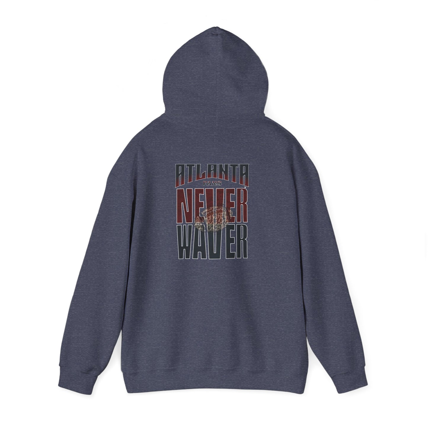 Atlanta Fans Never Waver Leopard Football Sweatshirt Unisex Heavy Blend™ Hoodie