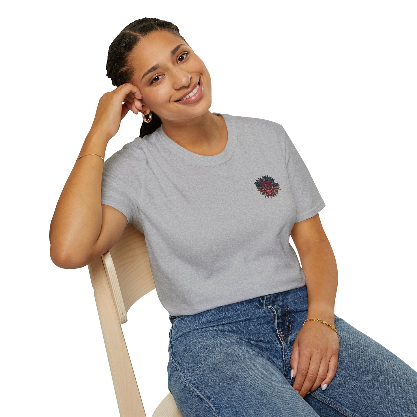 Never Waver Be Red White and A Little Bougie Unisex Soft style T-Shirt