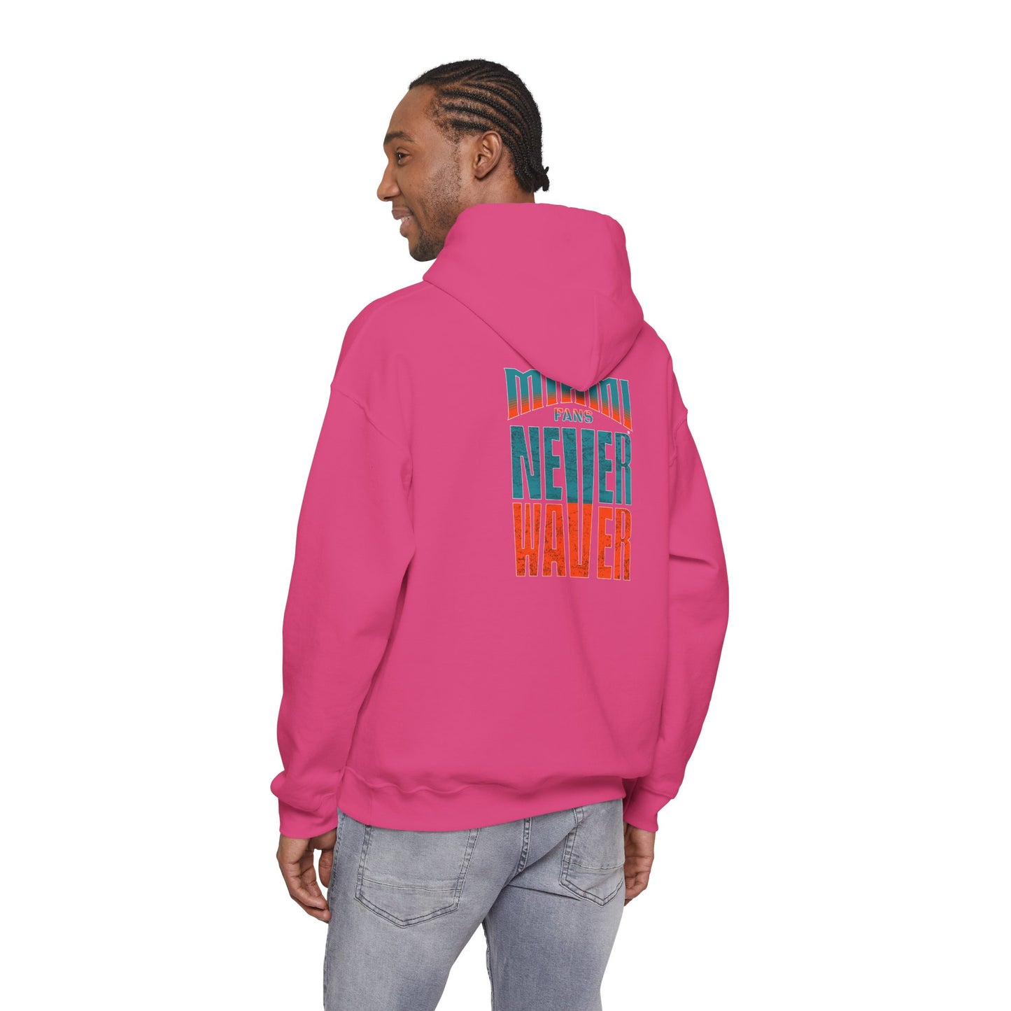 "Miami Fans Never Waver" Inspirational Hoodie
