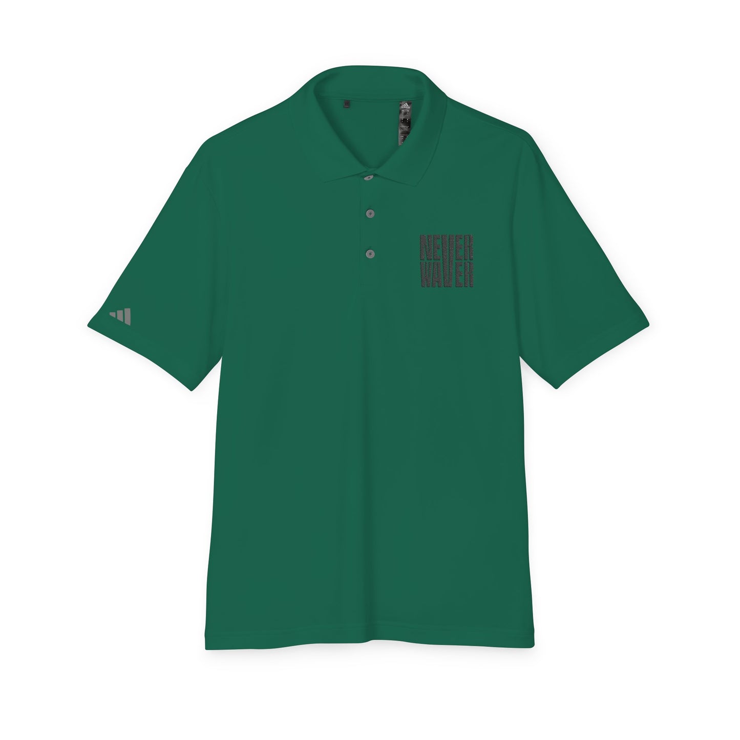 Never Waver Embroidered adidas Unisex Performance Polo