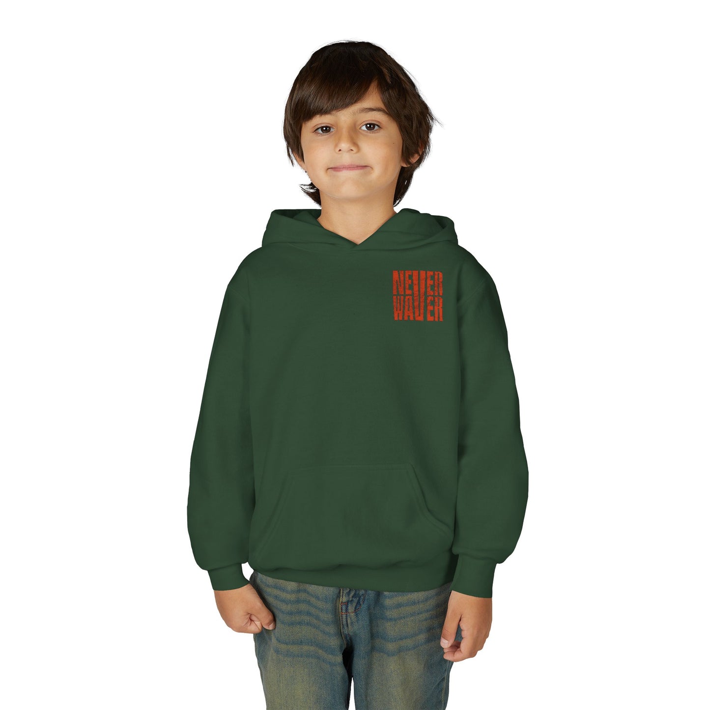 Cleveland Fans Never Waver Youth Heavy Blend Hooded Sweatshirt