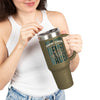 New York Fans Never Waver W-Leopard Football Insulated Travel Mug, 40oz