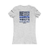 Never Waver Back The Blue Women's Tee