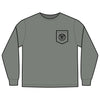 Unisex Long Sleeve Pocket T-Shirt - Never Waver PAPA Because Grandpa Is For Old Guys Design